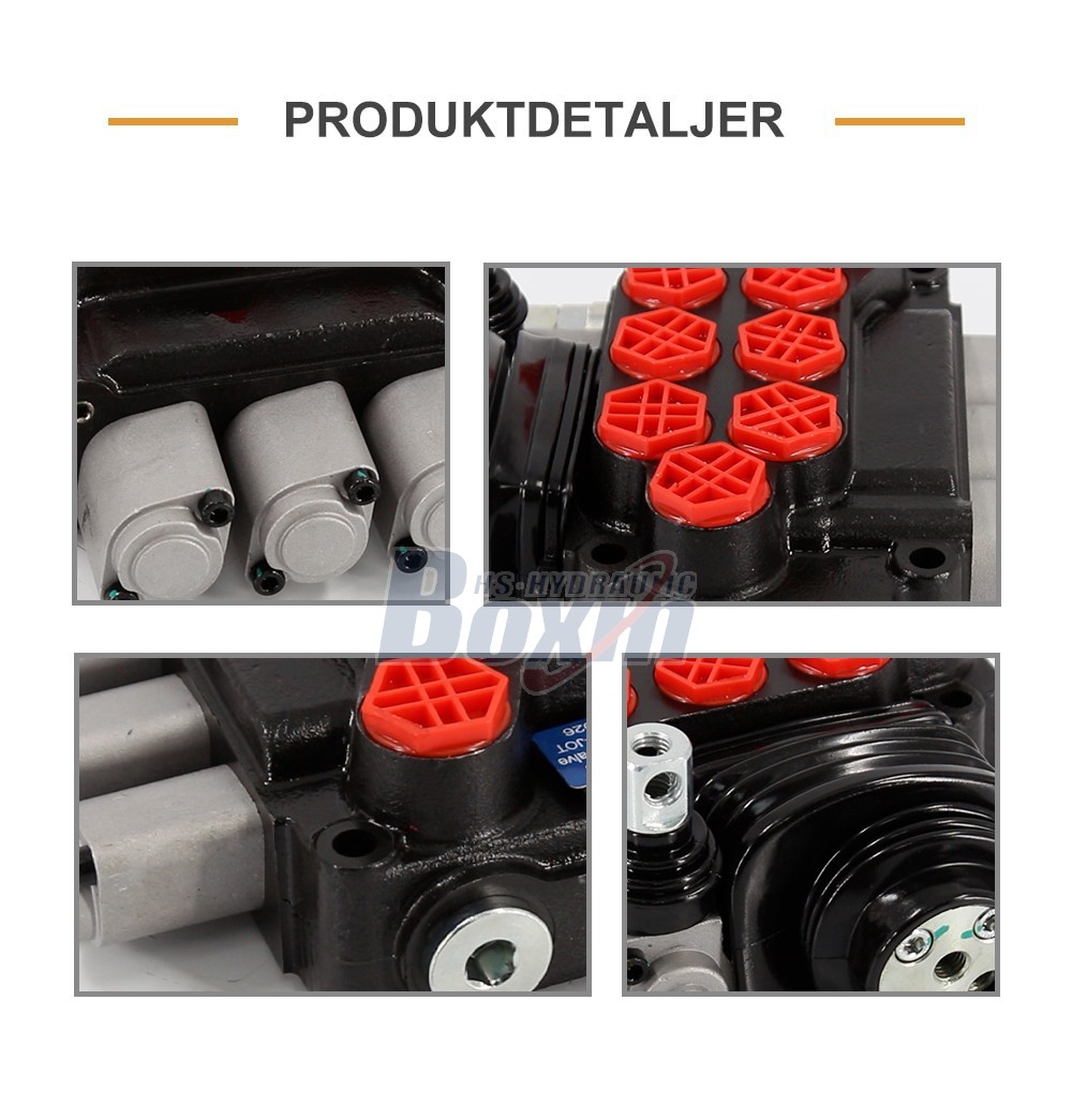 High Performance ZT12-OT 3 Spool Hydraulic Valve with Joystick Operation